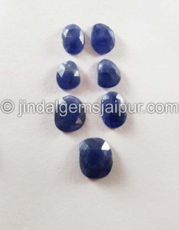 Blue Sapphire Rose Cut Slices